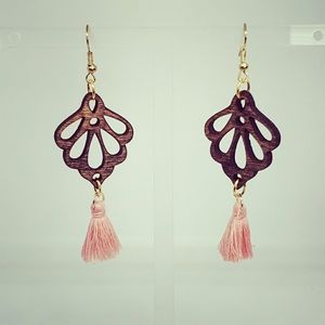 Modern tassel earrings